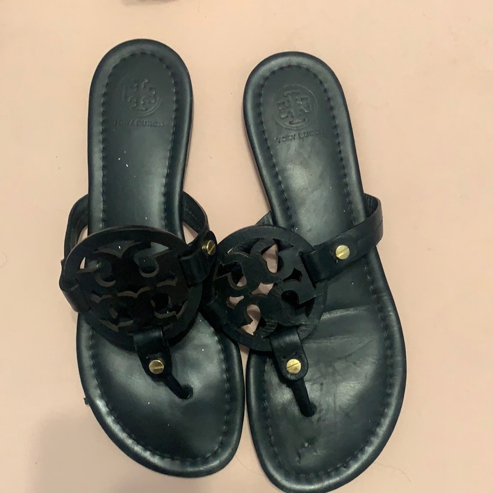 Tory Burch Black Miller Sandals
